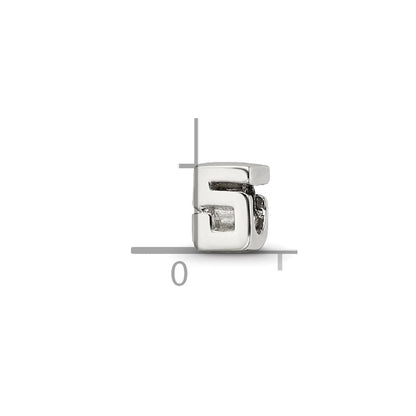 Sterlingsilber Reflections Kinder Zahl 5 Perle