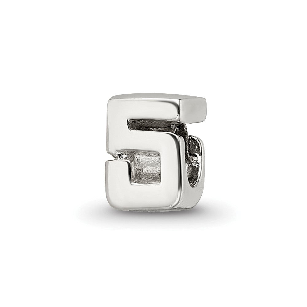 Sterlingsilber Reflections Kinder Zahl 5 Perle