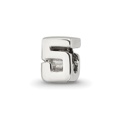 Sterlingsilber Reflections Kinder Zahl 5 Perle