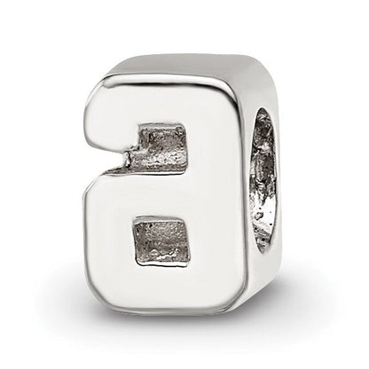 Sterlingsilber Reflections Kinder Zahl 6 Perle