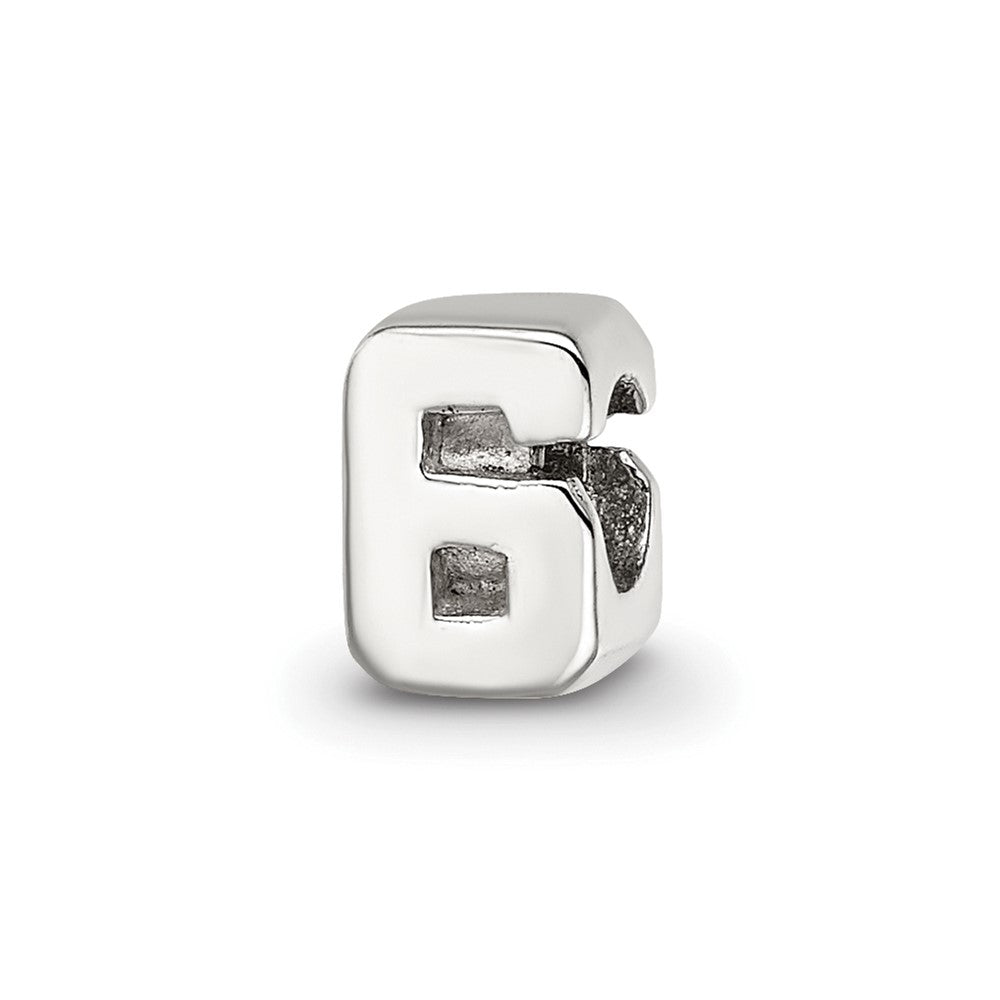 Sterlingsilber Reflections Kinder Zahl 6 Perle