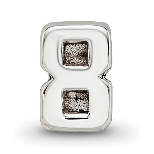 Sterlingsilber Reflections Kinder Zahl 8 Perle