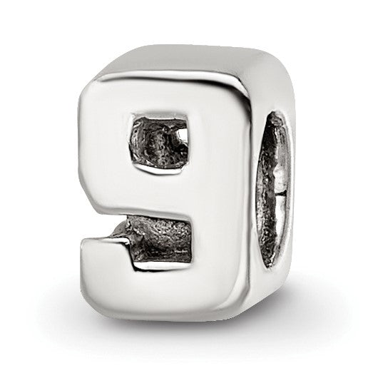 Sterlingsilber Reflections Kinder Zahl 9 Perle