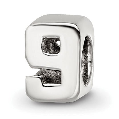 Sterlingsilber Reflections Kinder Zahl 9 Perle