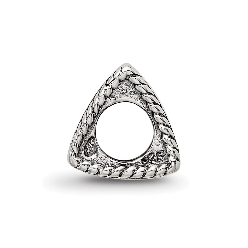 Sterlingsilber Reflections Anker, Kreuz, Herz Trilogy Drei Sided Perle