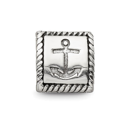 Sterlingsilber Reflections Anker, Kreuz, Herz Trilogy Drei Sided Perle