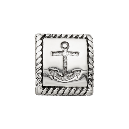 Sterlingsilber Reflections Anker, Kreuz, Herz Trilogy Drei Sided Perle