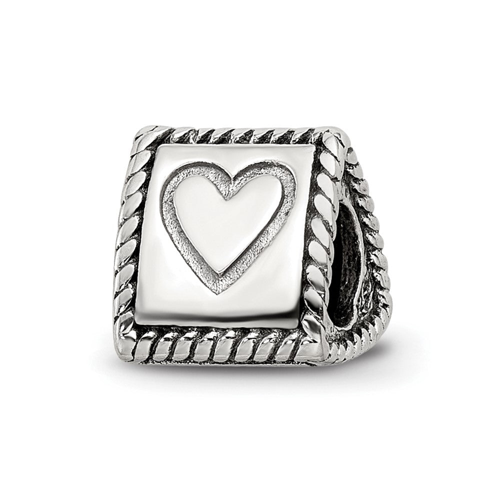Sterlingsilber Reflections Anker, Kreuz, Herz Trilogy Drei Sided Perle