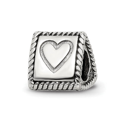 Sterlingsilber Reflections Anker, Kreuz, Herz Trilogy Drei Sided Perle
