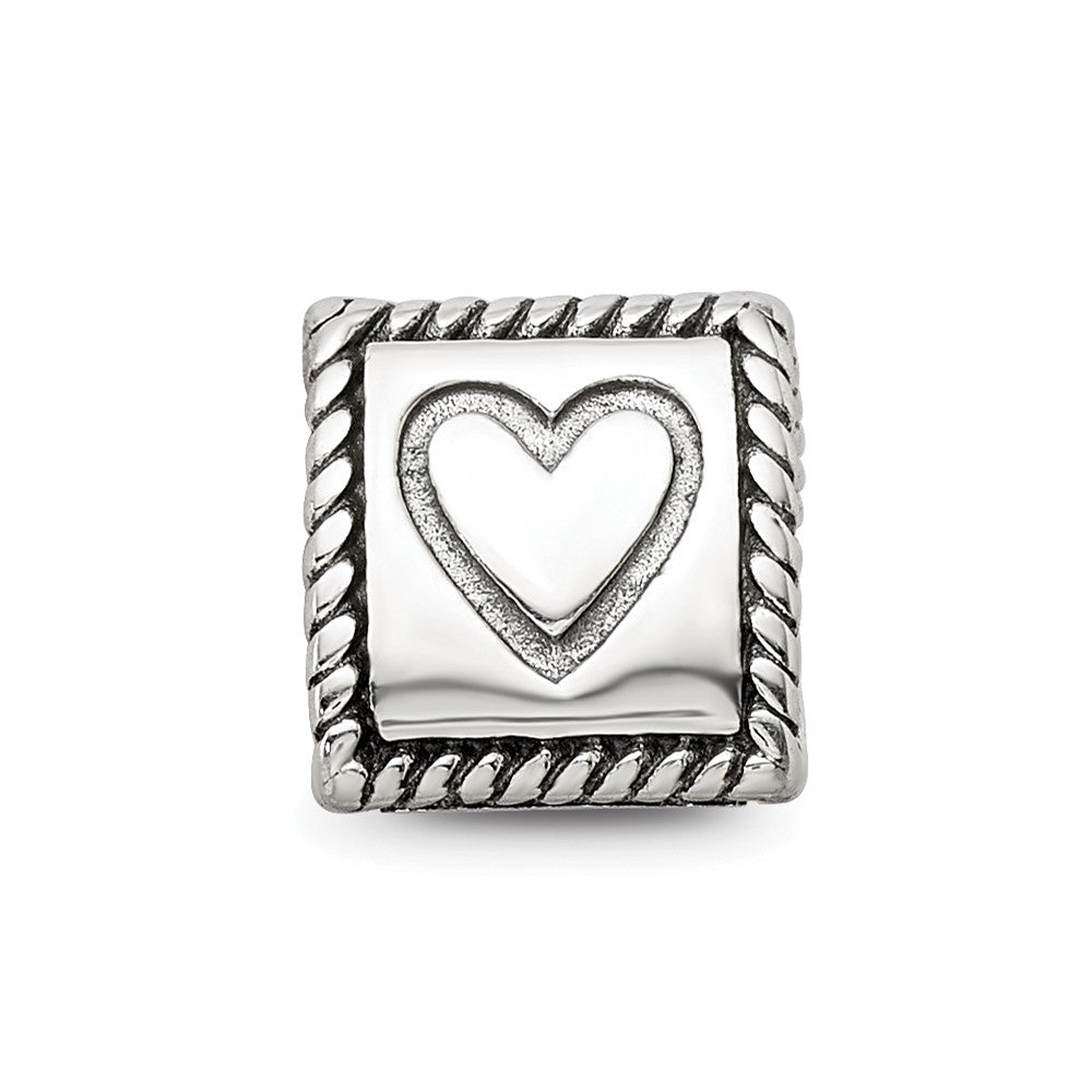 Sterlingsilber Reflections Anker, Kreuz, Herz Trilogy Drei Sided Perle