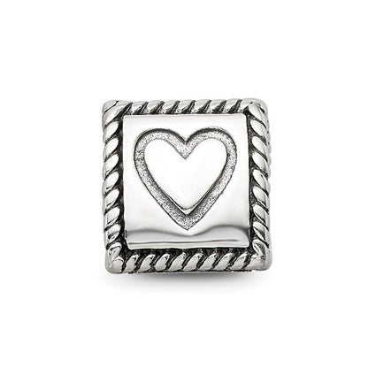 Sterlingsilber Reflections Anker, Kreuz, Herz Trilogy Drei Sided Perle