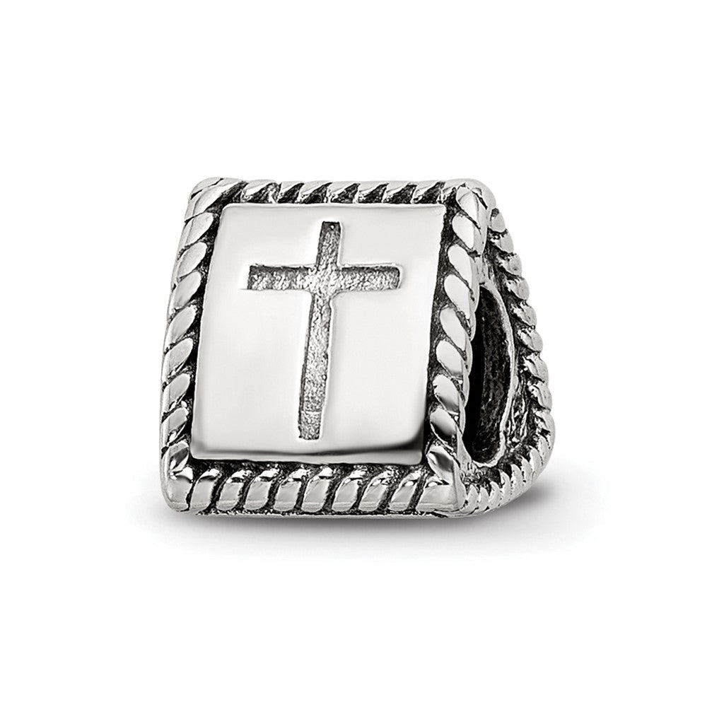Sterlingsilber Reflections Anker, Kreuz, Herz Trilogy Drei Sided Perle
