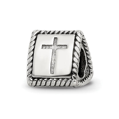 Sterlingsilber Reflections Anker, Kreuz, Herz Trilogy Drei Sided Perle