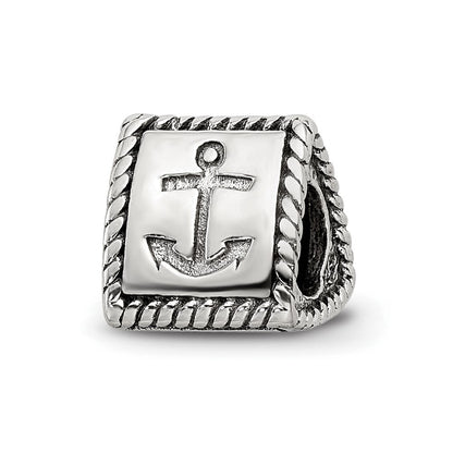 Sterlingsilber Reflections Anker, Kreuz, Herz Trilogy Drei Sided Perle