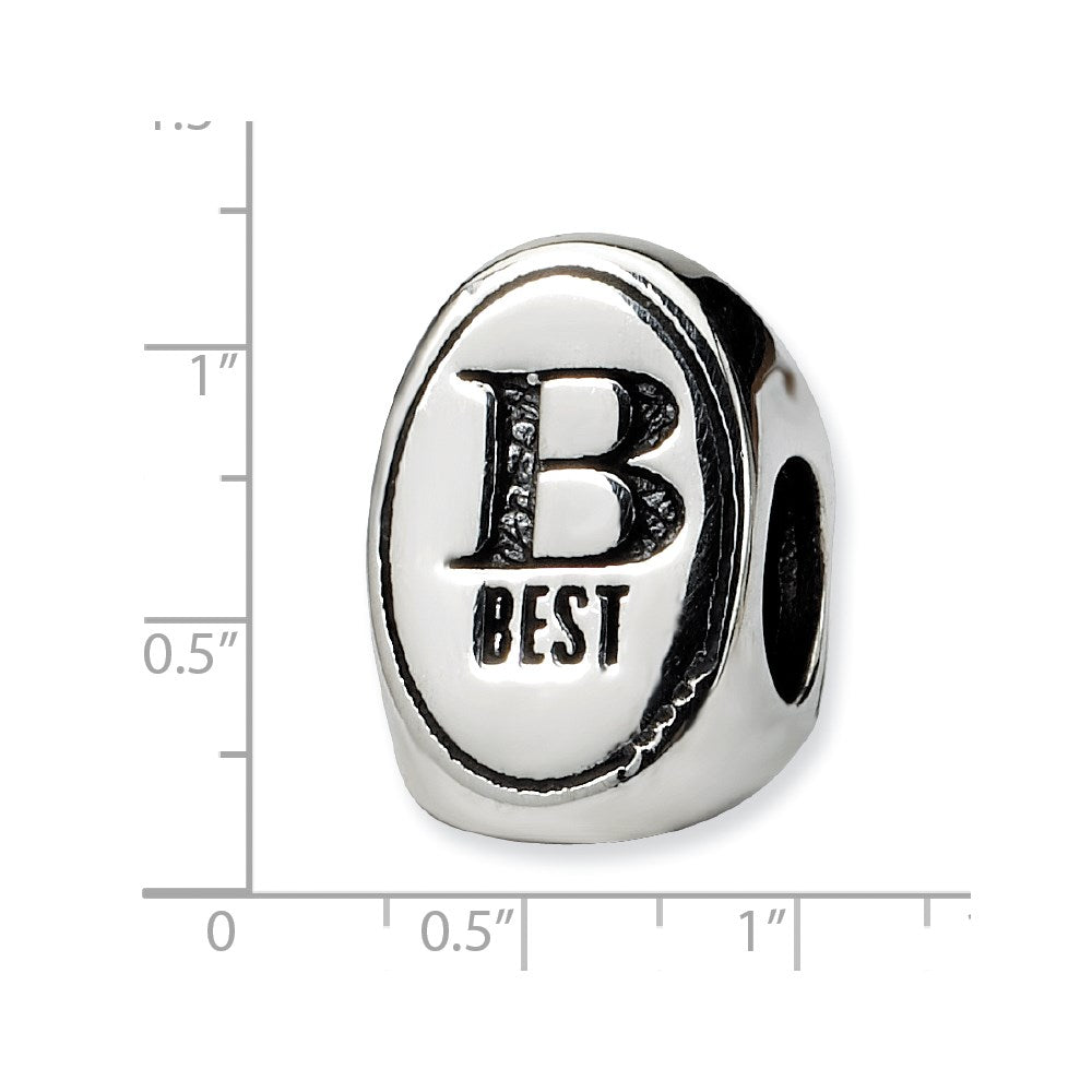 Sterlingsilber Reflections Beste Freund Trilogy Oval Perle