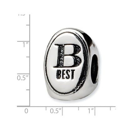 Sterlingsilber Reflections Beste Freund Trilogy Oval Perle