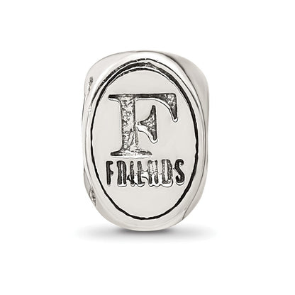 Sterlingsilber Reflections Beste Freund Trilogy Oval Perle