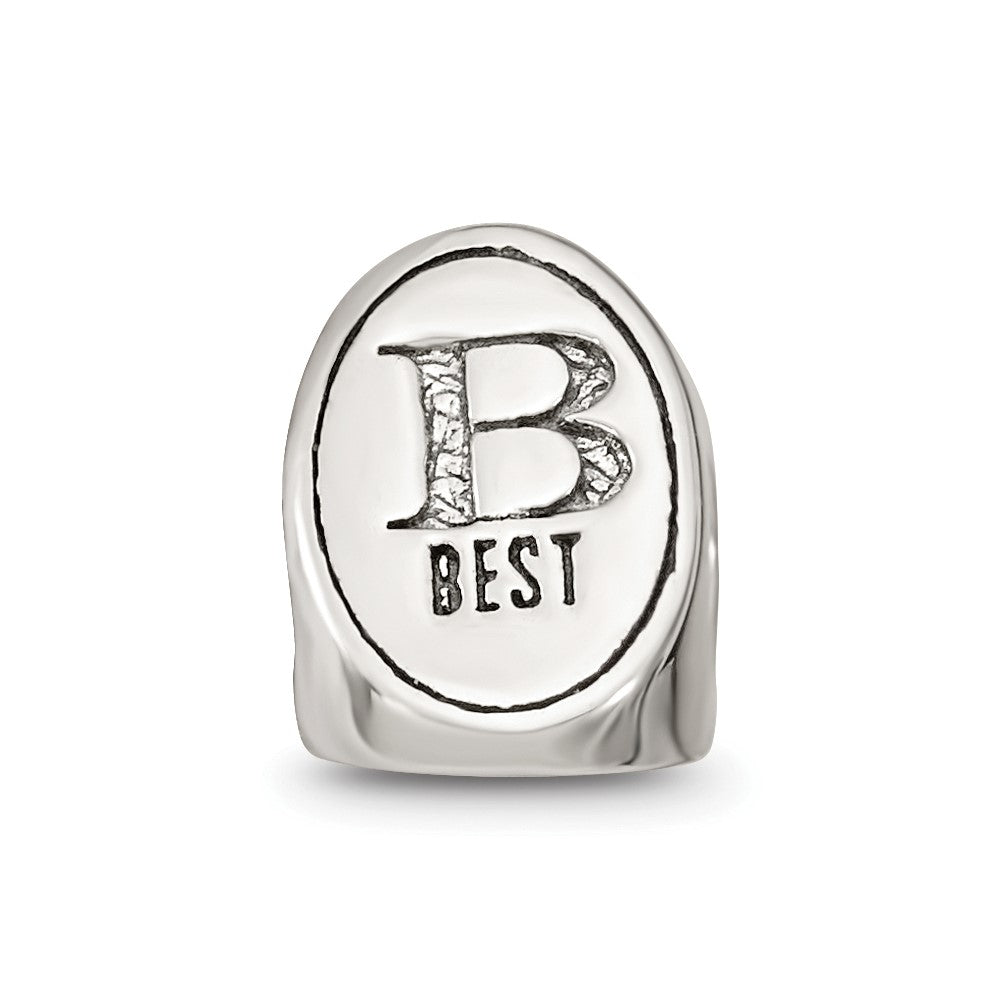 Sterlingsilber Reflections Beste Freund Trilogy Oval Perle
