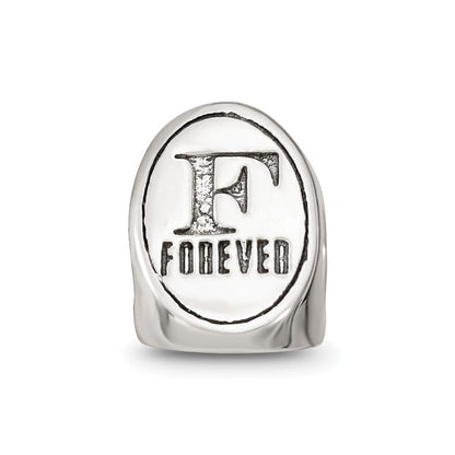 Sterlingsilber Reflections Beste Freund Trilogy Oval Perle