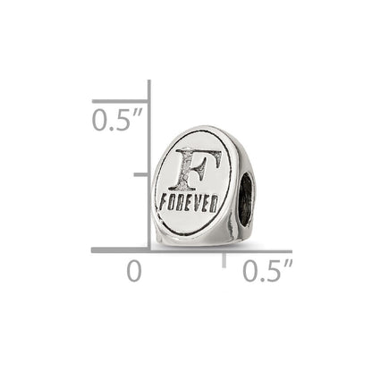 Sterlingsilber Reflections Beste Freund Trilogy Oval Perle