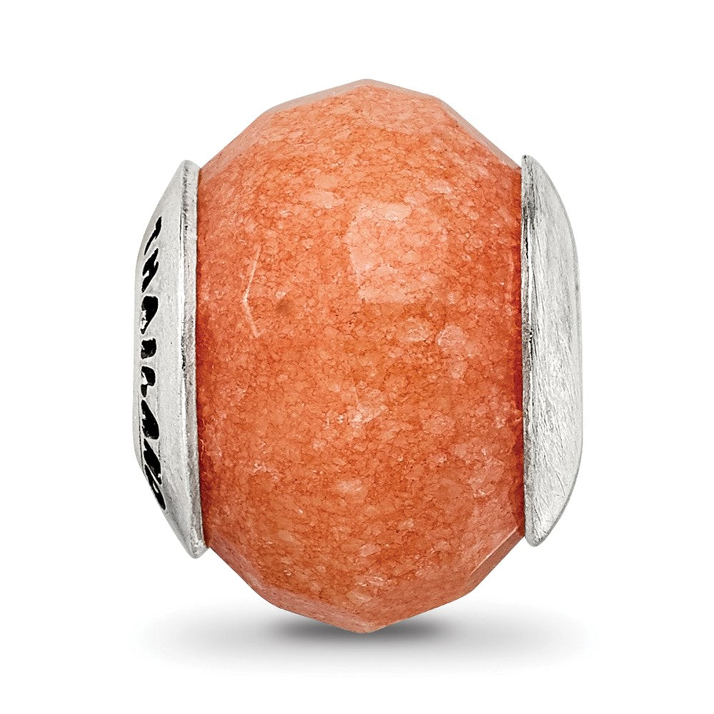 Sterlingsilber Reflections Peach Quarz Stein Perle