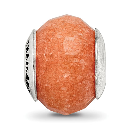 Sterlingsilber Reflections Peach Quarz Stein Perle
