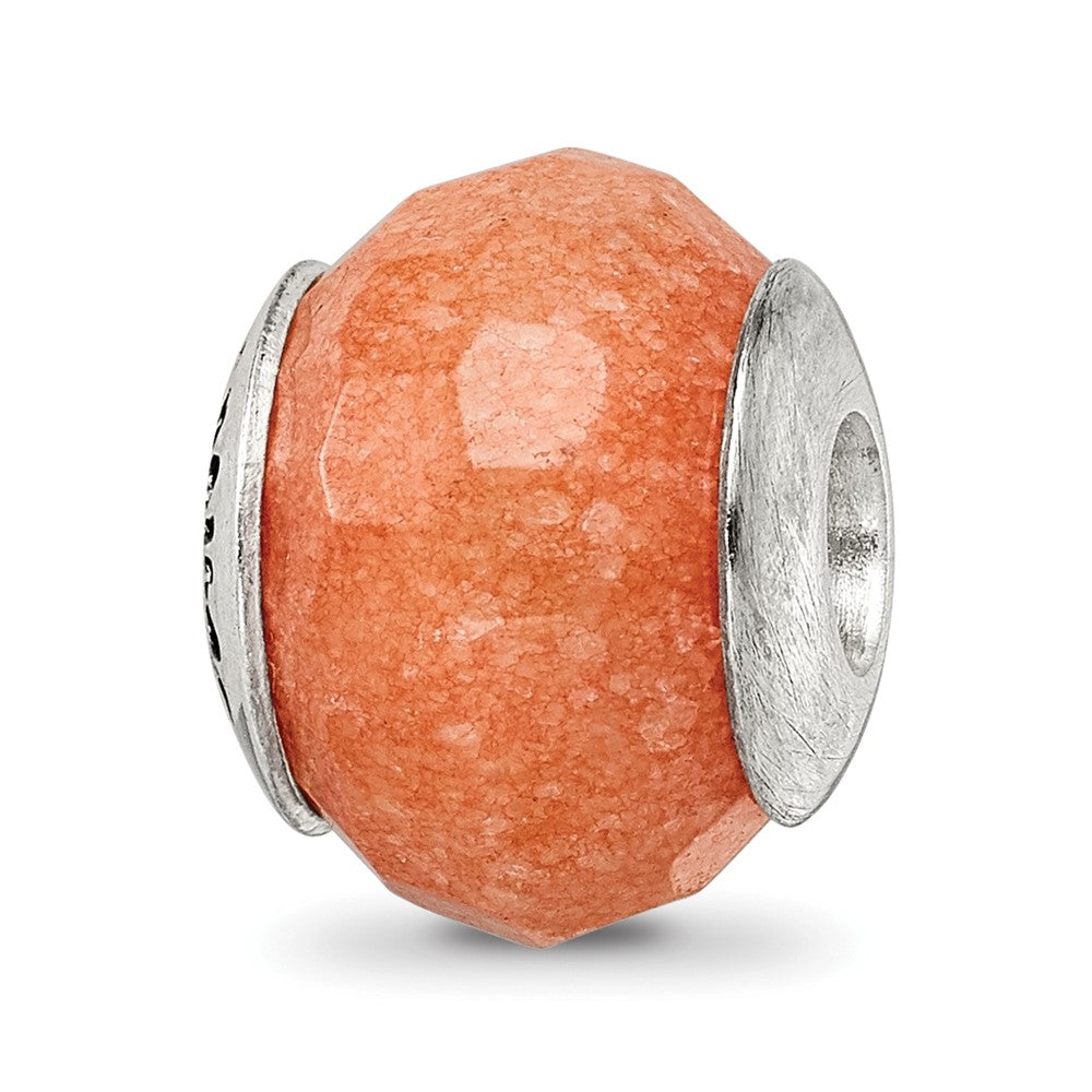 Sterlingsilber Reflections Peach Quarz Stein Perle