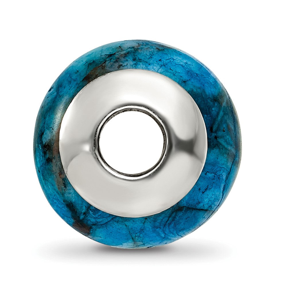 Sterlingsilber Reflections Blau Crazy Lace Achat Stein Perle