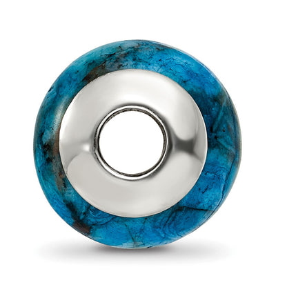 Sterlingsilber Reflections Blau Crazy Lace Achat Stein Perle