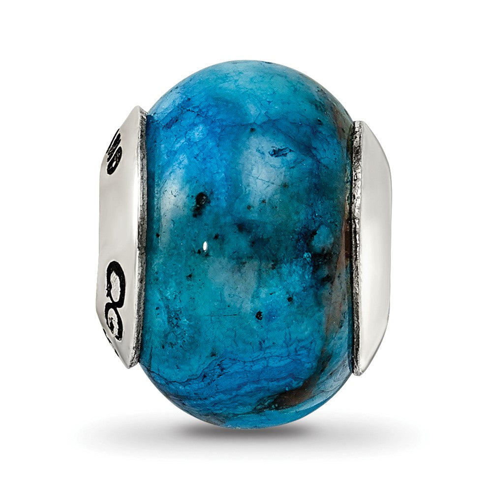 Sterlingsilber Reflections Blau Crazy Lace Achat Stein Perle