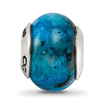 Sterlingsilber Reflections Blau Crazy Lace Achat Stein Perle