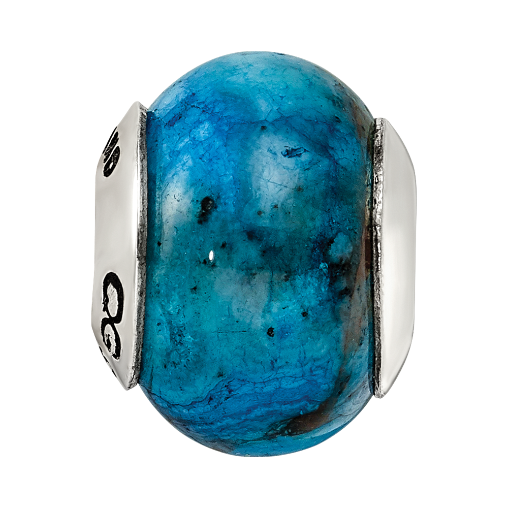 Sterlingsilber Reflections Blau Crazy Lace Achat Stein Perle