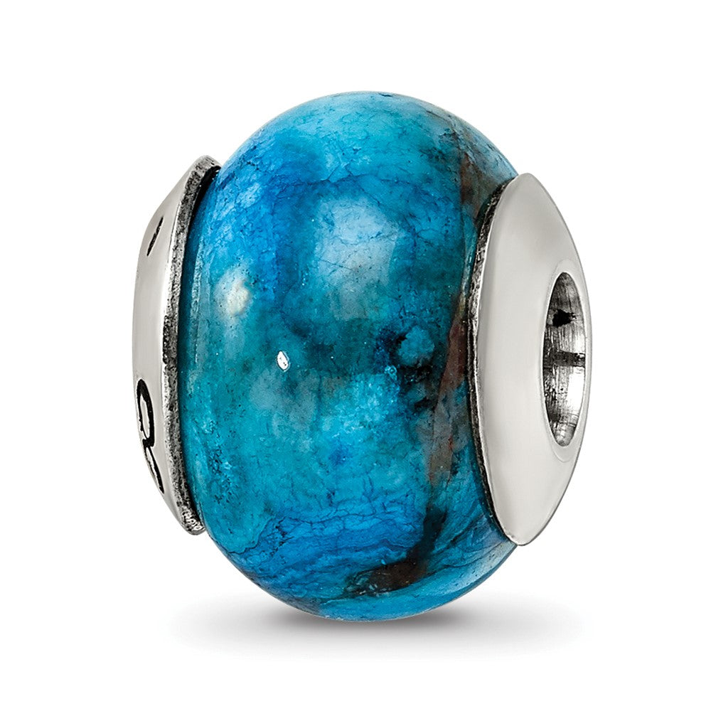 Sterlingsilber Reflections Blau Crazy Lace Achat Stein Perle