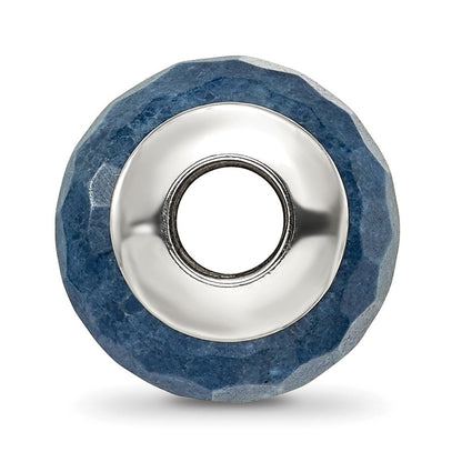 Sterlingsilber Reflections Dunkel Blau Quarz Stein Perle