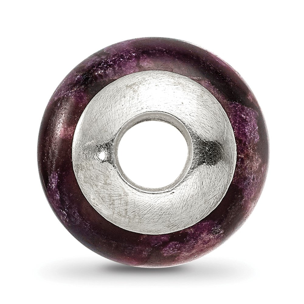 Sterlingsilber Reflections Lila Magnesite Stein Perle