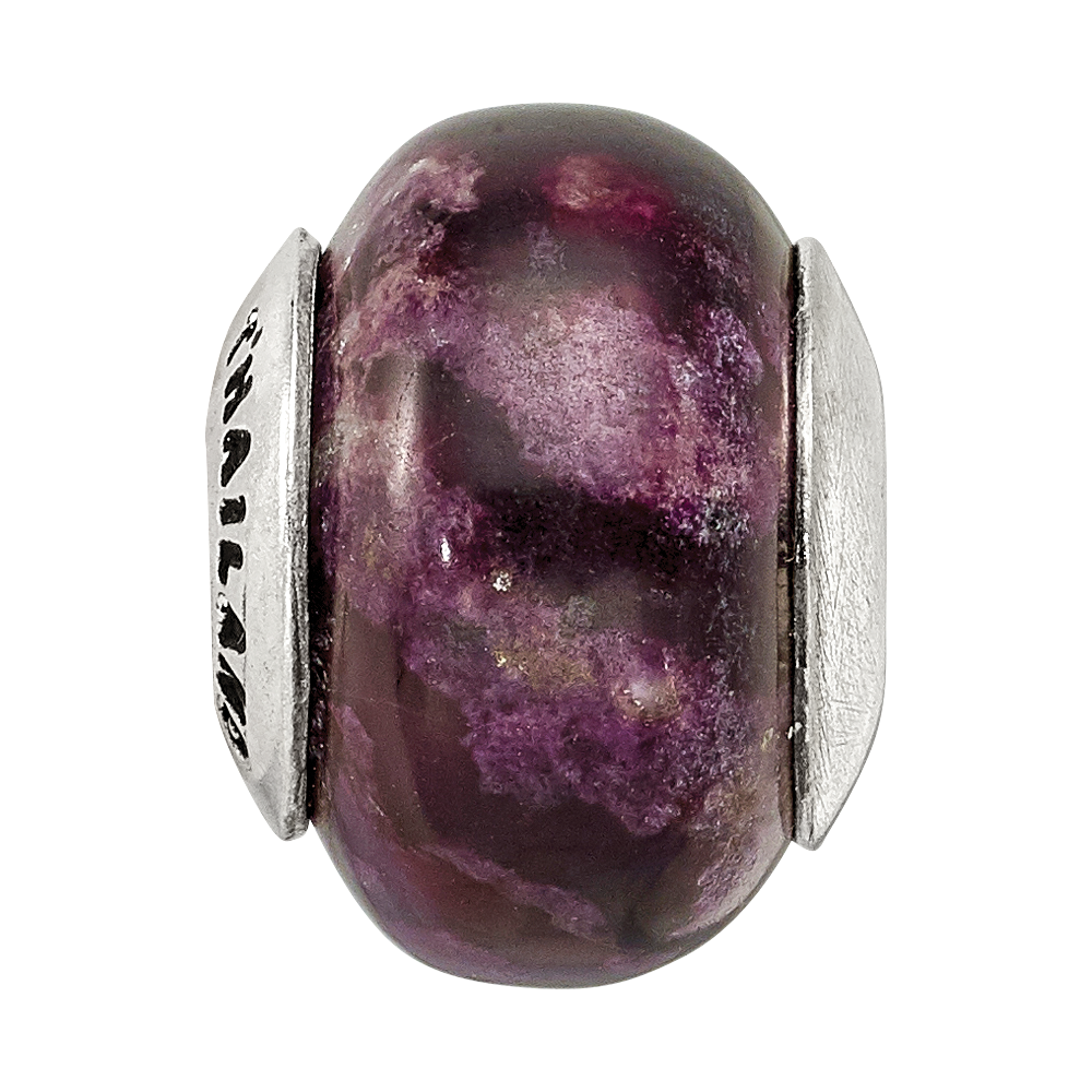 Sterlingsilber Reflections Lila Magnesite Stein Perle
