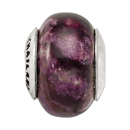 Sterlingsilber Reflections Lila Magnesite Stein Perle