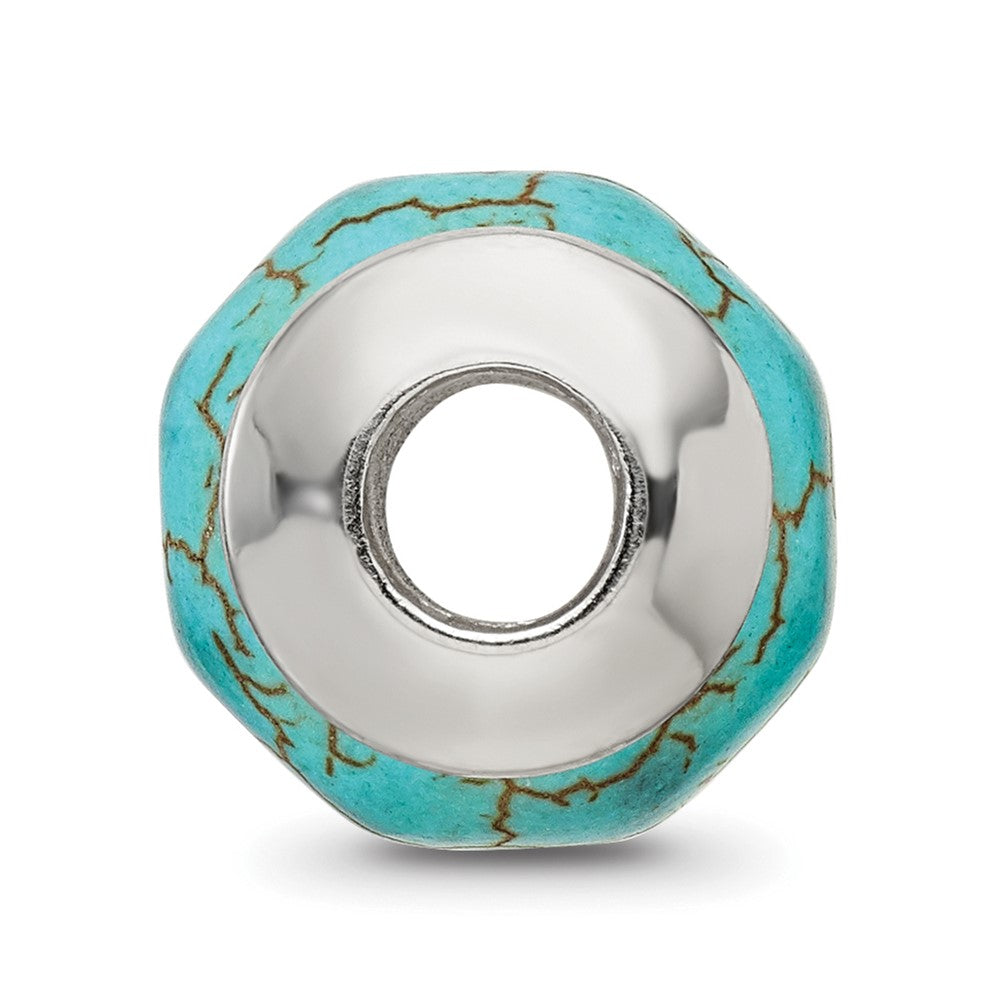 Sterlingsilber Reflections Blau Magnesite Stein Perle