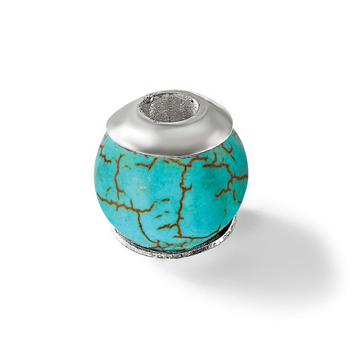 Sterlingsilber Reflections Blau Magnesite Stein Perle