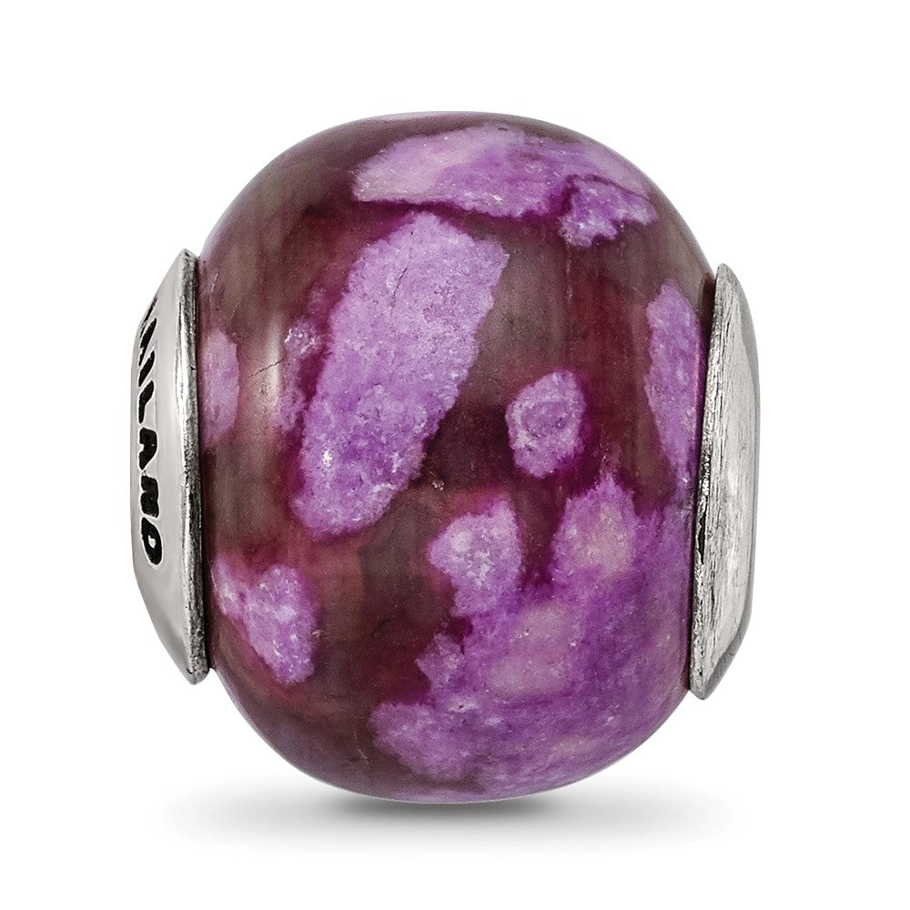 Sterlingsilber Reflections Lila Magnesite Stein Perle