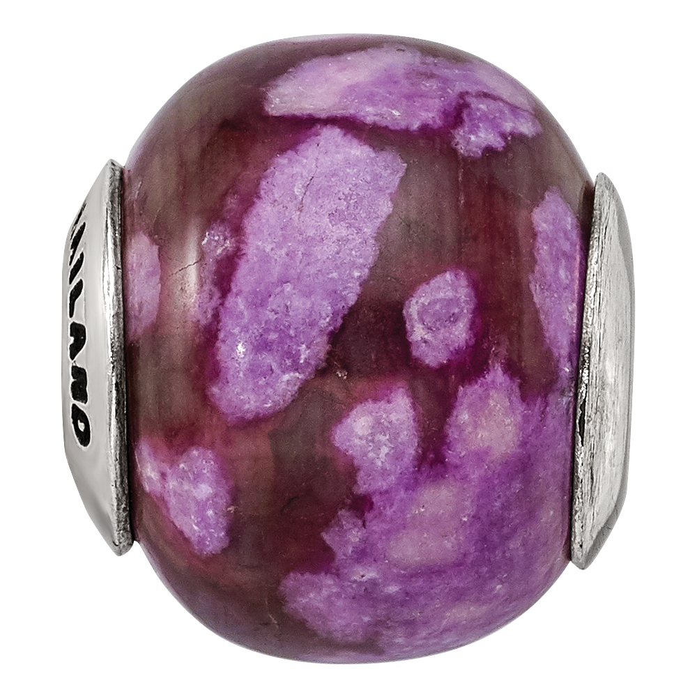 Sterlingsilber Reflections Lila Magnesite Stein Perle
