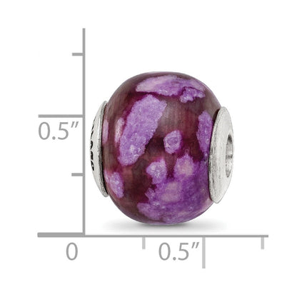 Sterlingsilber Reflections Lila Magnesite Stein Perle