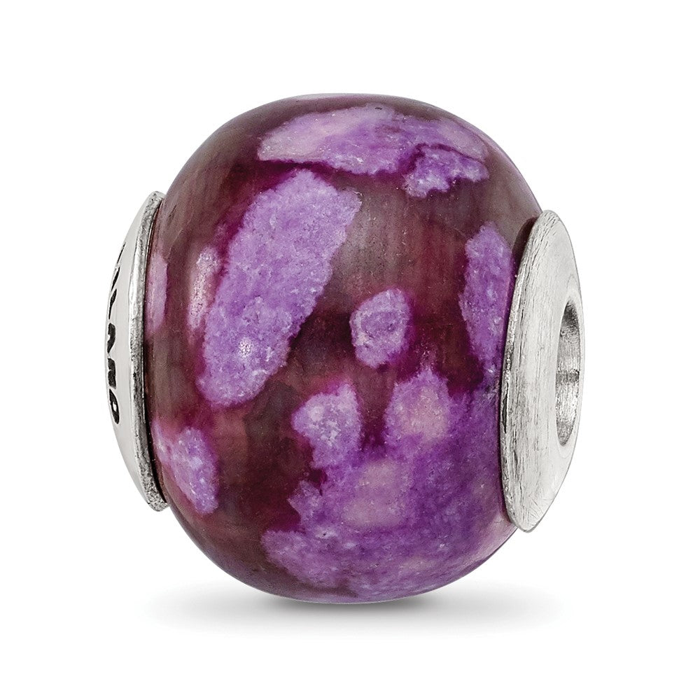 Sterlingsilber Reflections Lila Magnesite Stein Perle