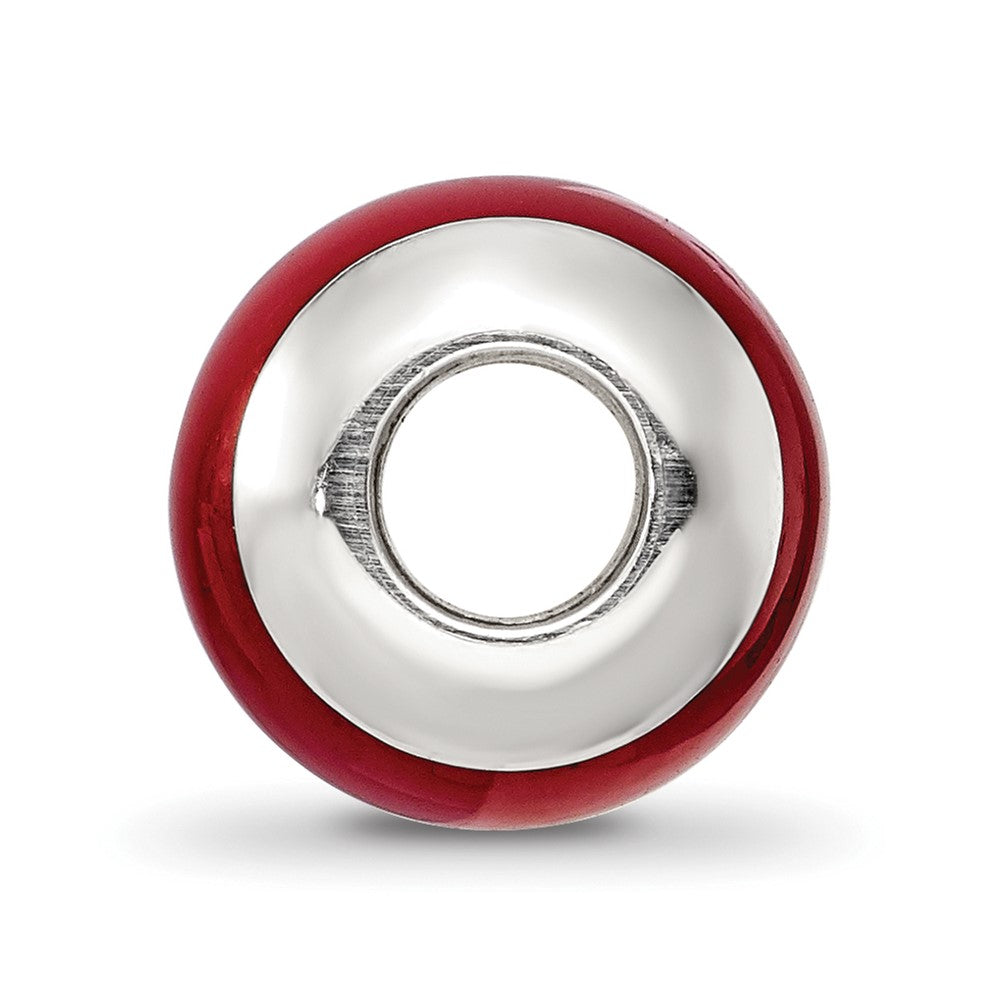 Sterlingsilber Reflections Rot Quarz Stein Perle
