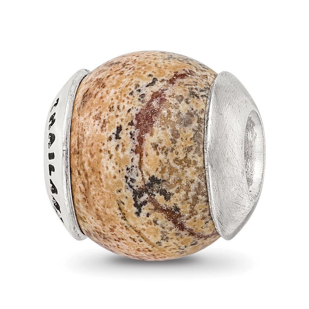 Sterlingsilber Reflections Picture Jasper Stein Perle