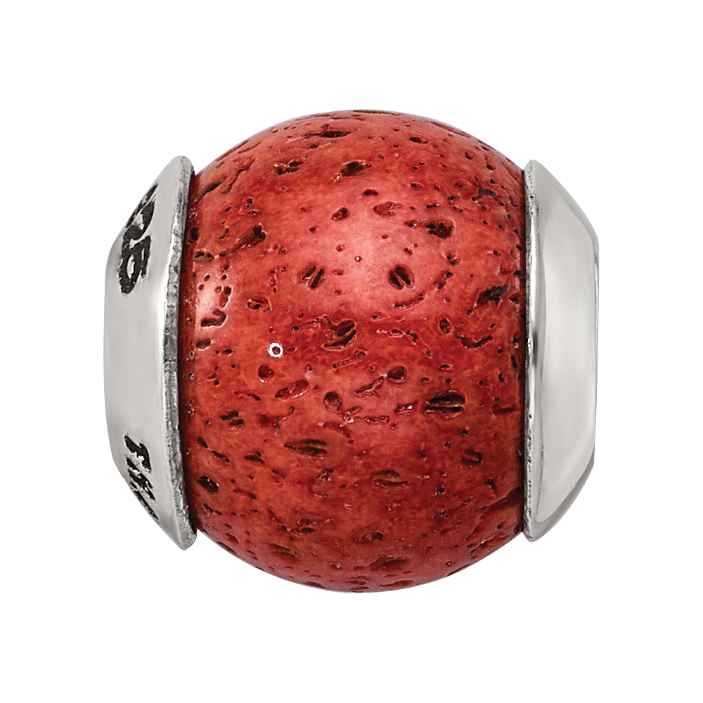 Sterlingsilber Reflections Coral Stein Perle