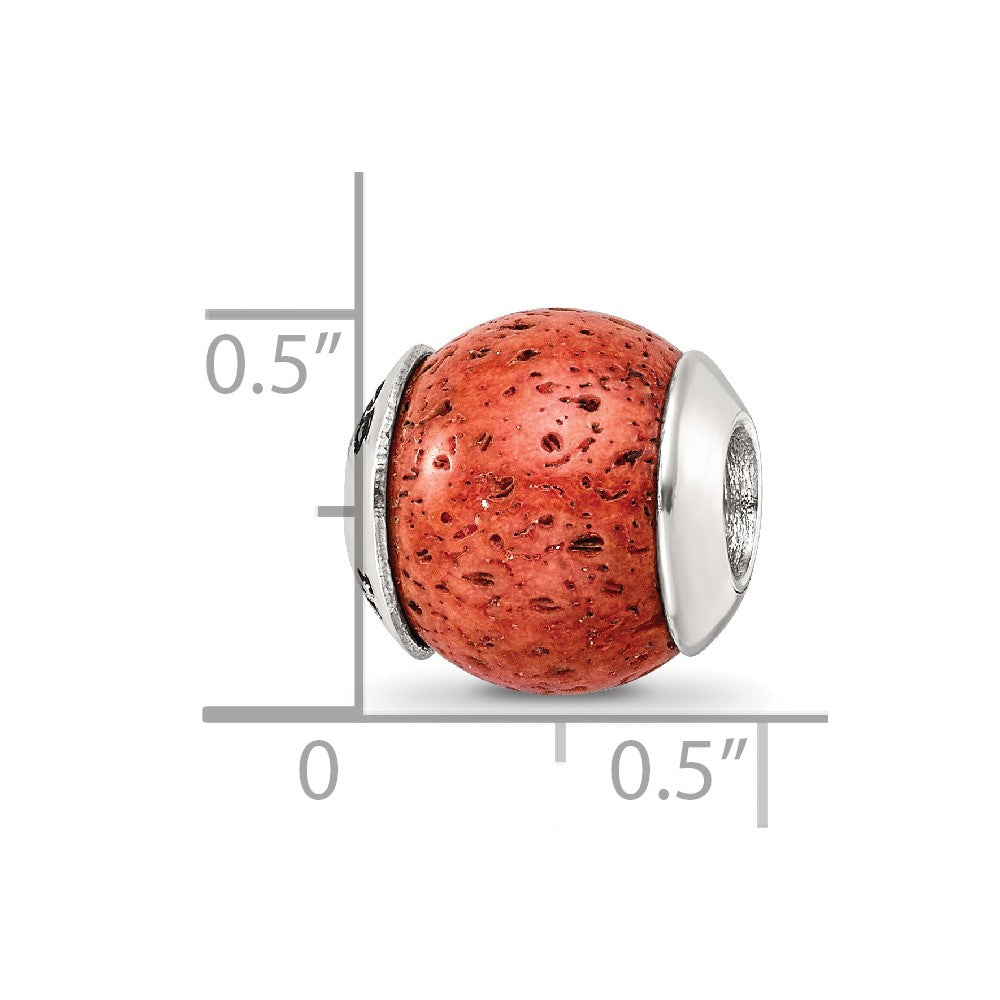 Sterlingsilber Reflections Coral Stein Perle