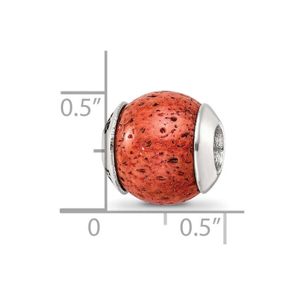 Sterlingsilber Reflections Coral Stein Perle