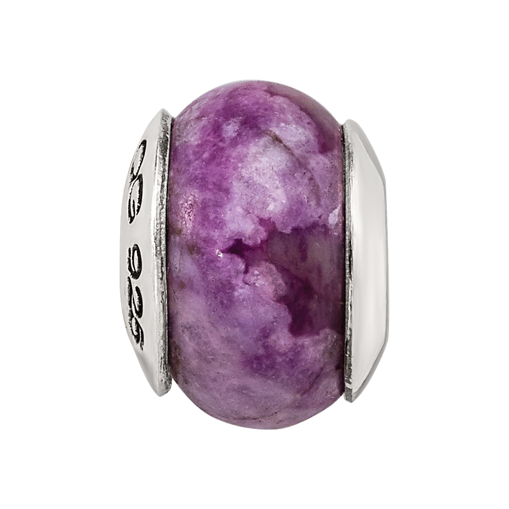 Sterlingsilber Reflections Lila Magnesite Stein Perle