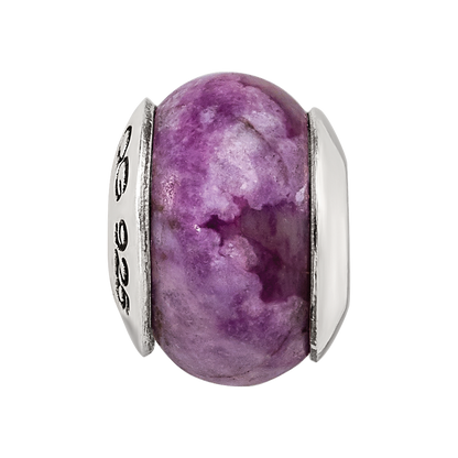 Sterlingsilber Reflections Lila Magnesite Stein Perle
